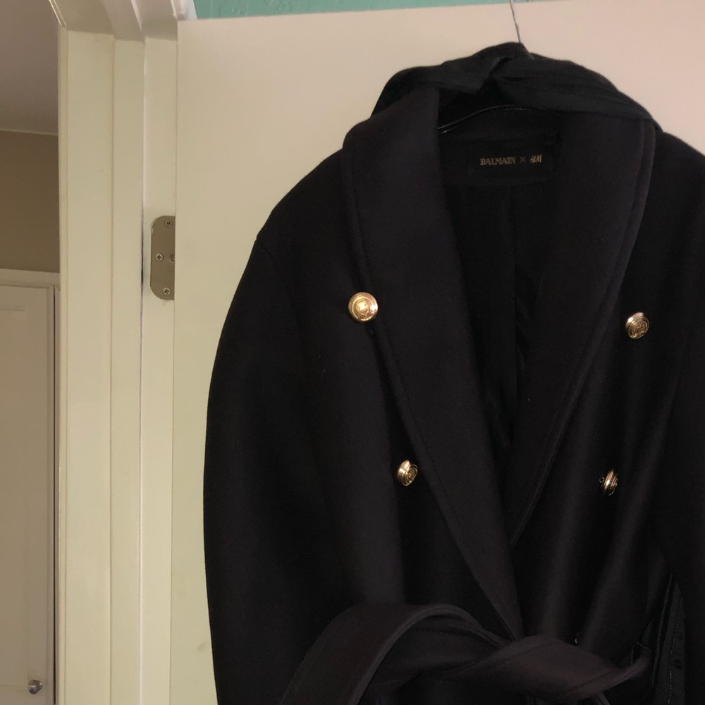 Balmain x H&M Peacoat